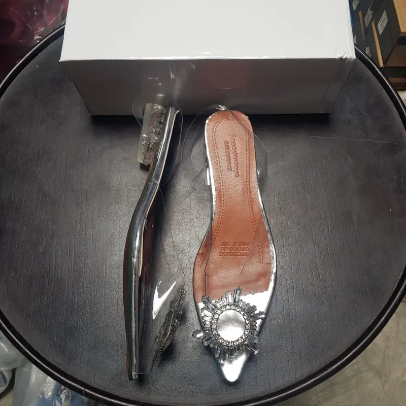 AGI0129 Heels Transparan Wanita Bohemian Hak 7cm 3cm Bisa COD (With Box) Shoes 7