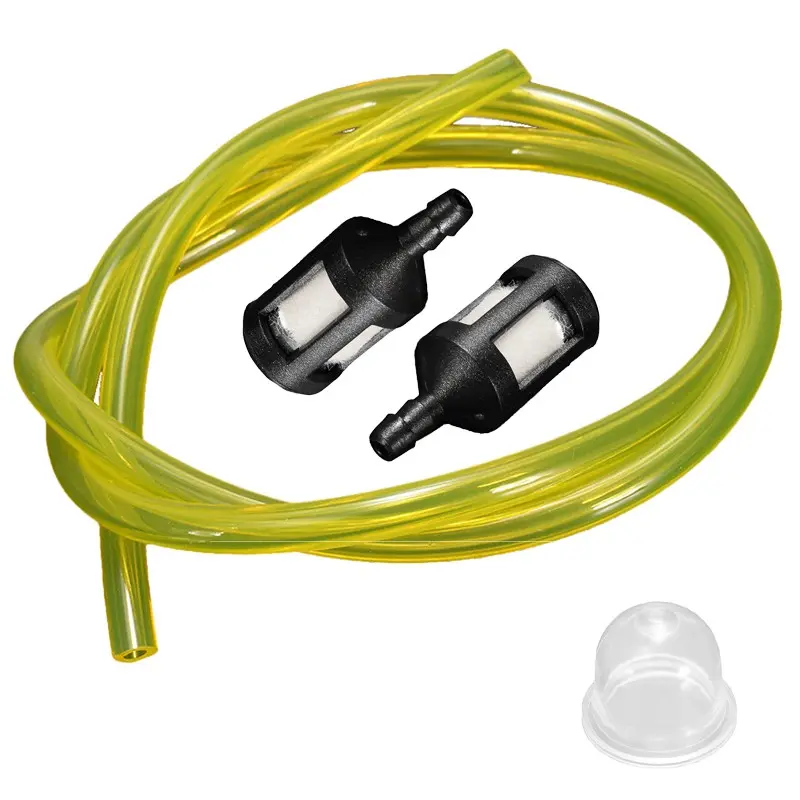 Fuel Filters & 2ft 3mm Yellow Fuel Line &  for Primer Bulb for  Petrol  for Strimmers