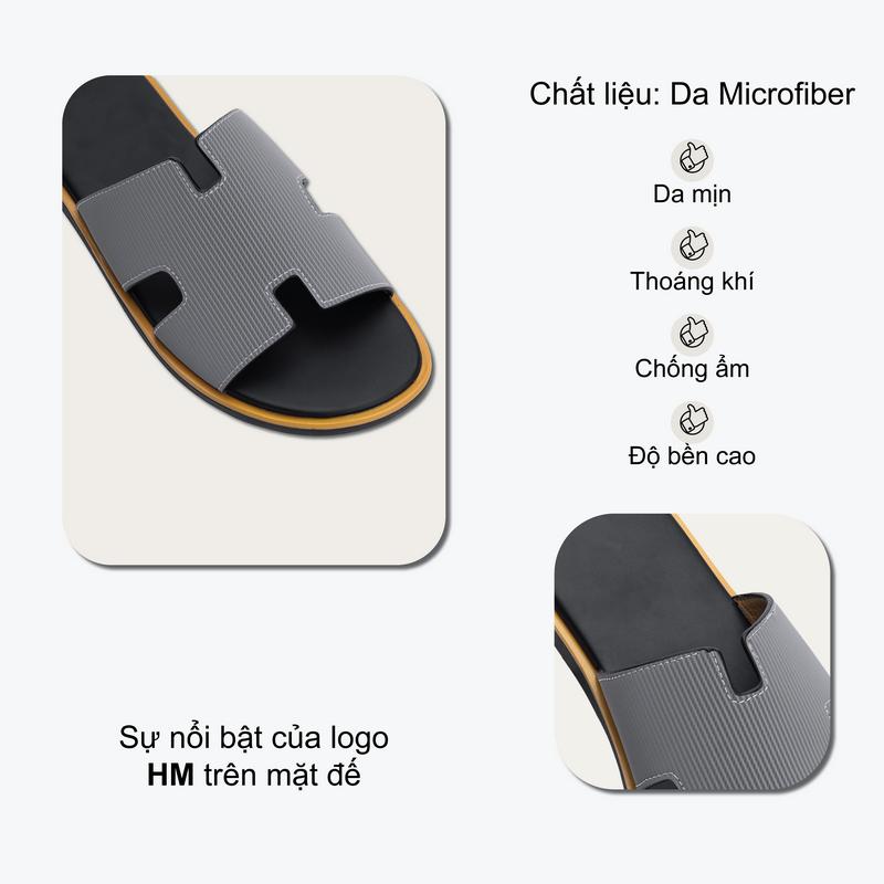 Dép Nam siêu cấp Full Box MS 50 - Kiểu dáng ôm chân, chất liệu cao cấp 1