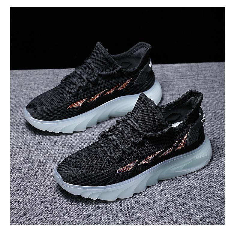 Product Introduction of Women's New Shoes for Spring Flyknit Breathable Casual Shoes Fashion Versatile Sneaker Jelly Bottom Old Beijing Cloth Shoes Pumps Closed Trainers 26