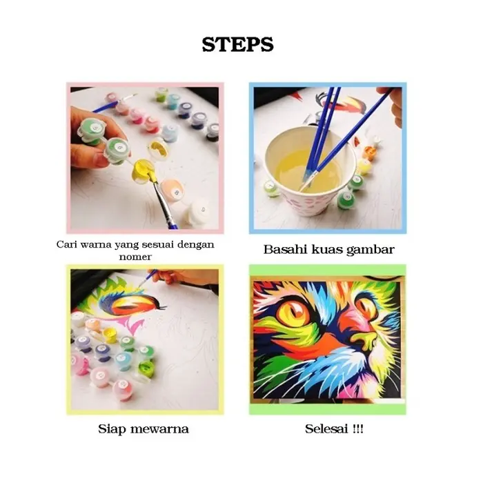 Paint By Number Kanvas Lukis Canvas DIY Painting ST0025 2