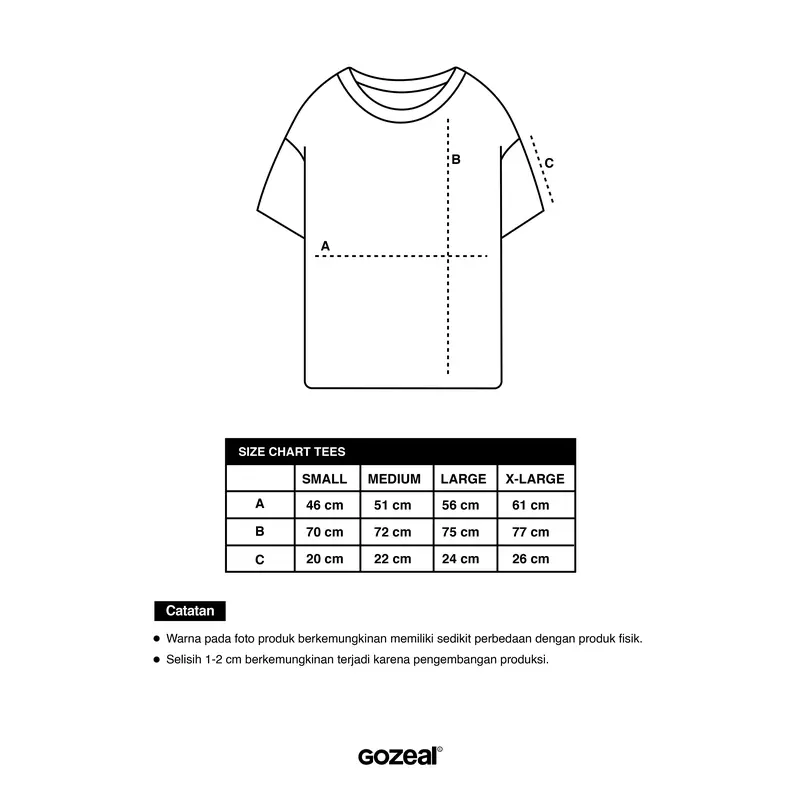 Gozeal | Tees | Bella White | Kaos Polos | Kaos Lengan Pendek |  Kaos Pria Wanita | Katun 4