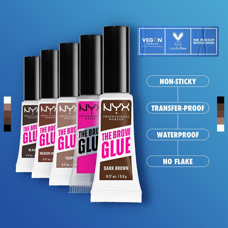 Product Introduction of NYX Professional Makeup The Brow Glue Instant Styler Duo + NYX Professional Makeup Epic Ink Liner Brown 9