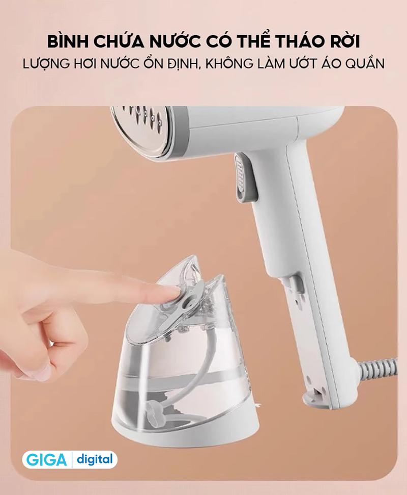 Product Introduction of Bàn ủi hơi nước cầm tay Aqua SH2502R - Công suất 1200W - Dung tích 250ml - Ủi phẳng hoặc treo - Nút phun tự động 15 phút - Là Quần Áo, Ủi Quần Áo 4
