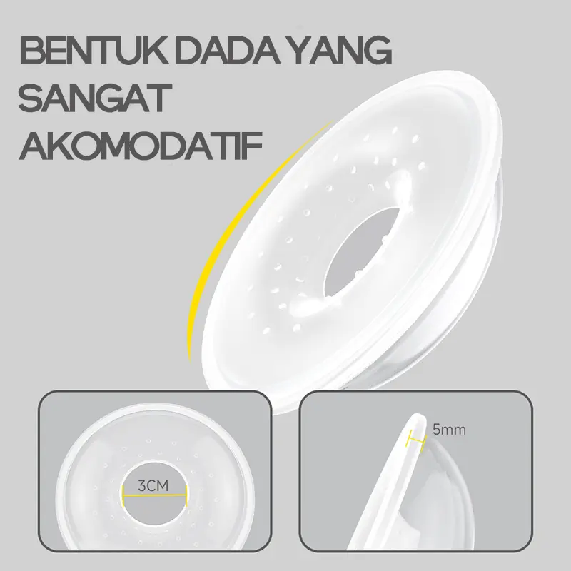 DADAWARD Wadah Penampung Asi Silikon Breast Pad Saver Shield/ Breast Milk Collector Bayi Menyusui Protector Ibu 2