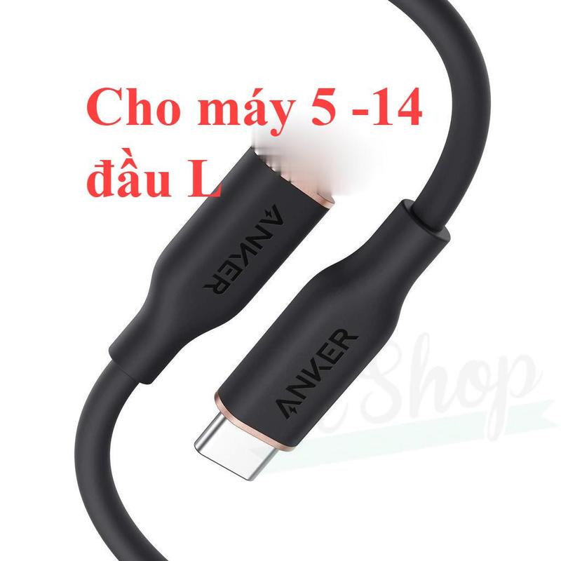 Cáp sạc nhanh Anker Powerline III Flow Type C to L 20W 30W - A8662 /  A8663 Siêu mềm mại siêu bền-  Sạc Điện Thoại Silicon Usb Phụ Kiện