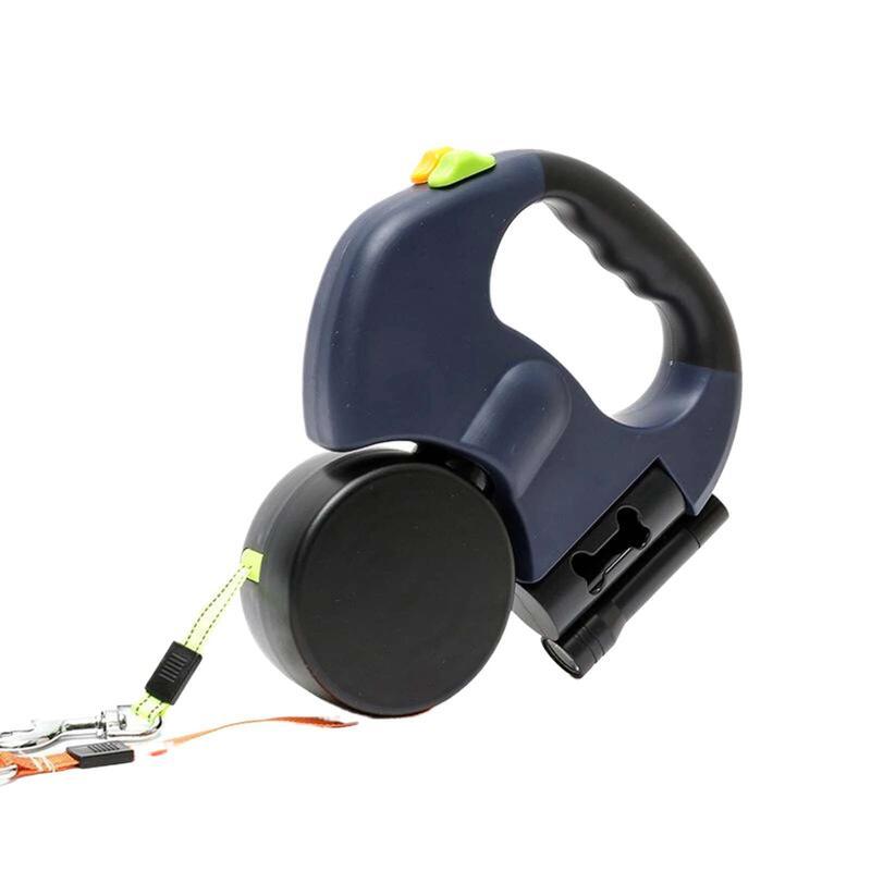 Product Introduction of Small Dog Dual Retractable Heads And LED With Led Pet Leash Lights Leads EASY 5