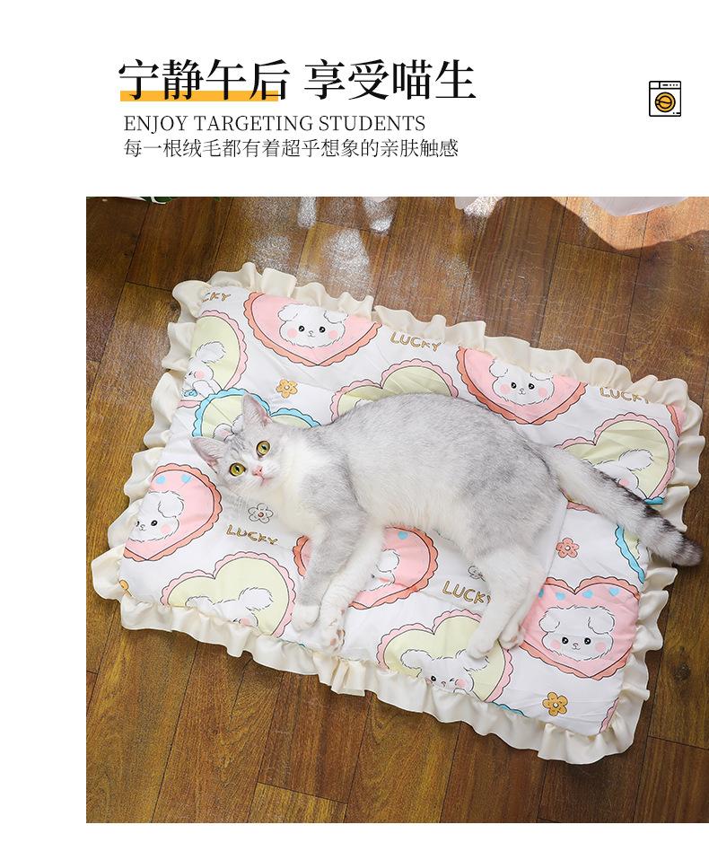 Product Introduction of Thickened Autumn and Winter Warm Floor Mat, Cat for Common Dogs Blanket Mat 28