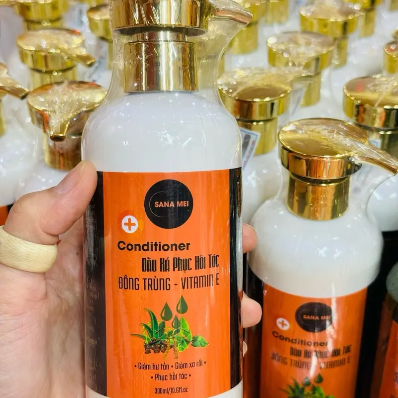 Dầu xả phục hồi tóc đông trùng -vitamin E  SANA MEI 0