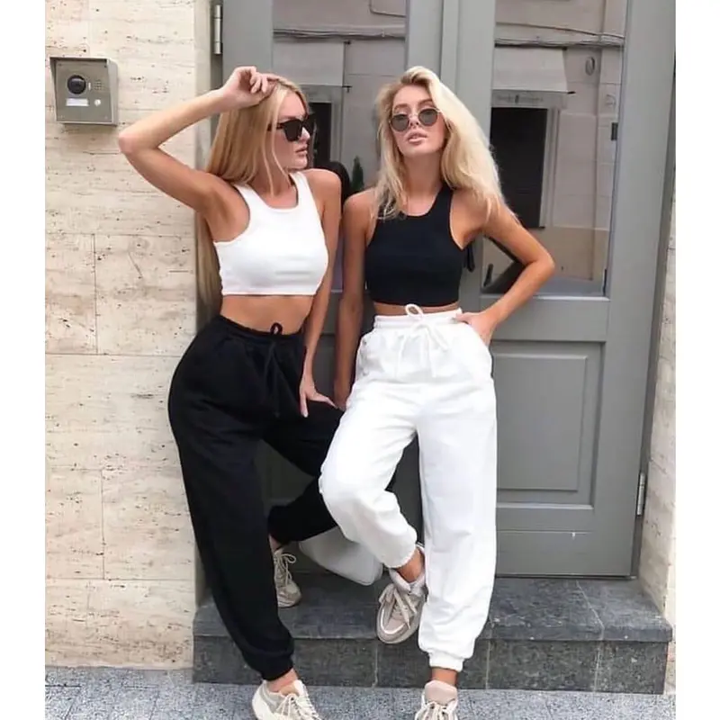 Sweatpants Jogger Cewek Santai Hangout Kekinian Viral H m Bahan Fleece Lari Training Joger Olahraga Gym Nyaman Sport Cepat Kering Nyaman Pria Wanita Uniseks 6