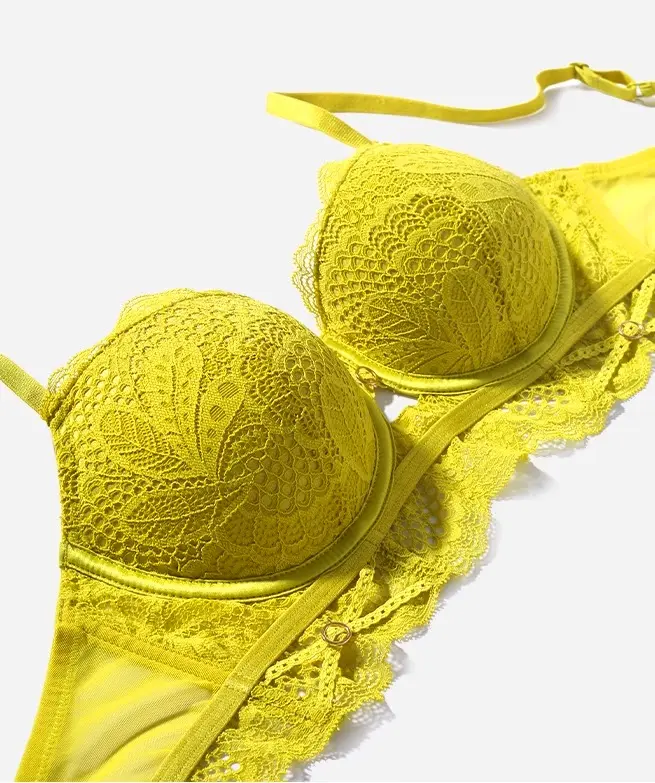 Vulgary - Millie Push Up Bra Set (Bra & Panty) Sexy Lingerie Pakaian Dalam Wanita Setelan 1