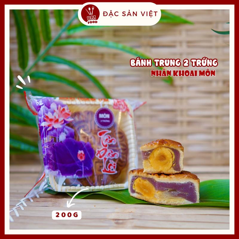 Bánh Trung Thu Nhân Khoai Môn 200gr 2 Trứng - Tân Dân Lợi Cake Food 0