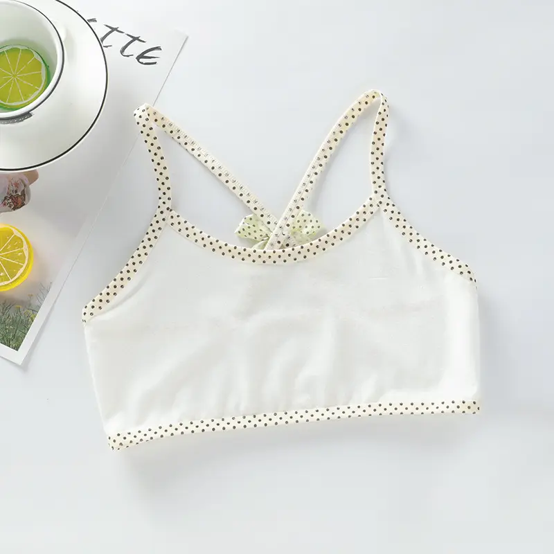 Áo lót bé gái, bra học sinh chất liệu cotton từ 30-50kg 7