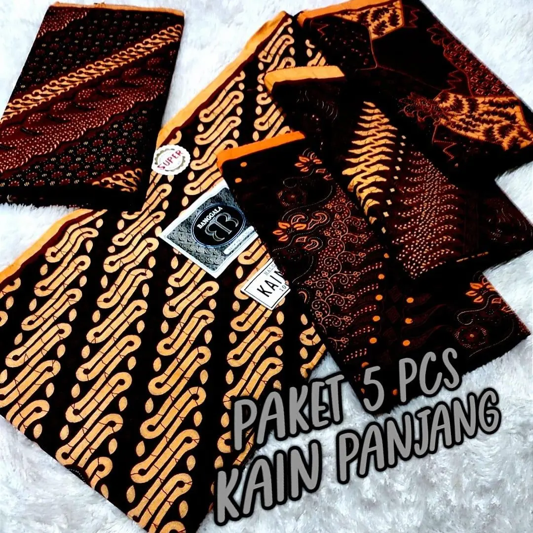 KAIN PANJANG paket 5 pcs  JARIK panjang BAHAN KATUN NYERAP AIR kain samping  ibu melahirkan