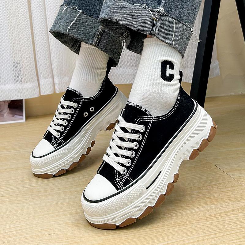 Sepatu Sneakers Boots Wanita Casual Hak Tinggi Jaemin Sport Shoes MNS982 7