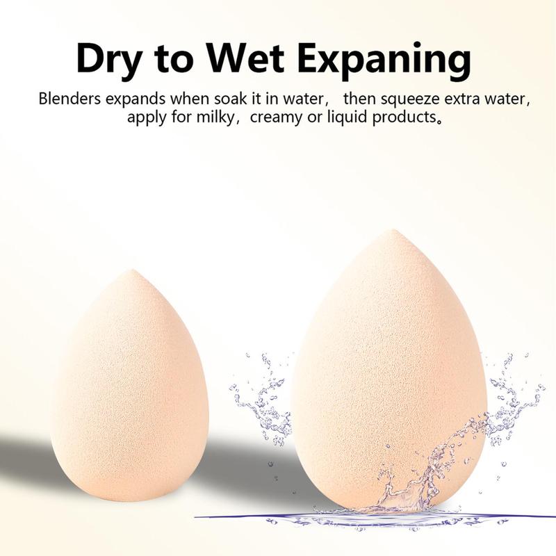 Product Introduction of Wet and Dry Makeup Sponge, Beauty Blender Makeup Sponges, Beauty Eggs Marshmallow Sponges, Cosmetic Products for Foundation Contour Powder Blush and Concealer 11