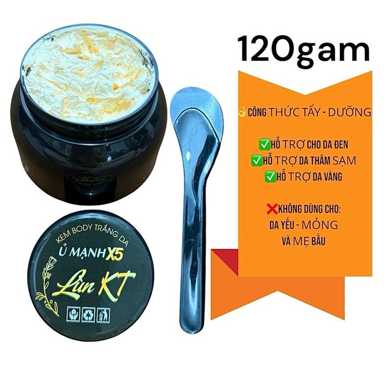 [ HỦ DÙNG THỬ ]  120gam KEM BODY Ủ MẠNH X5 LÙN KT PHÔI ĐẶC ( KHÔNG CÓ BNL ) dành cho da chai lì - da thâm - vàng.   Làm Đẹp Da Dưỡng Da Body Women Nữ Dưỡng Body   kem