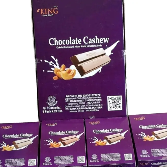 CHOCOLATE CASHEW ISI KACANG MEDE 1 BOX ISI 80 PCS