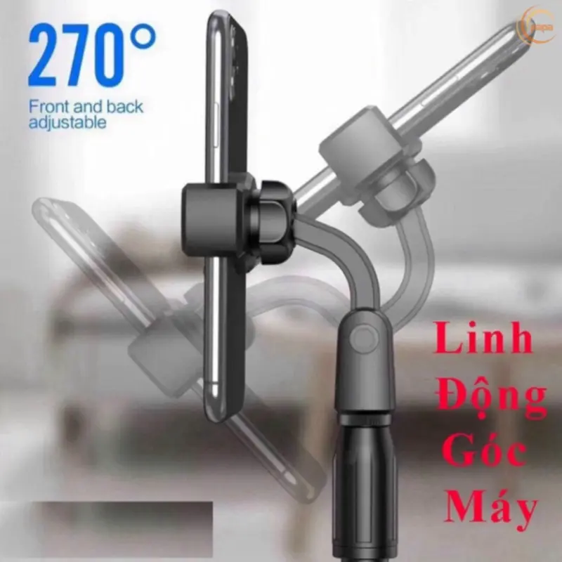 Giá Đỡ Điện Thoại Livestream để Treo Kẹp Quay Phim Ghi Hình xem video Ổn Định Xoay 360 Độ - Chiều Cao 38mm. 3