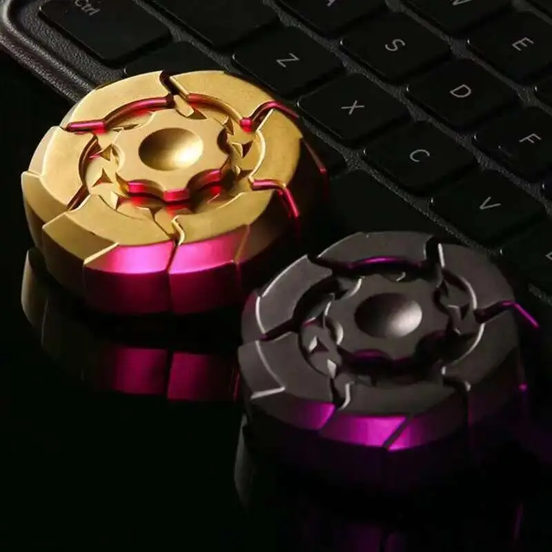 Stress Relief Fidget Spinner Toy ABS Finger Gyro Magnetic Suction Fingertip Fun Decompression Luminous Toys