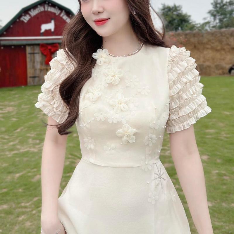 Đầm đi tiệc váy thiết kế sang trọng vải cao cấp Tahe Q70 5