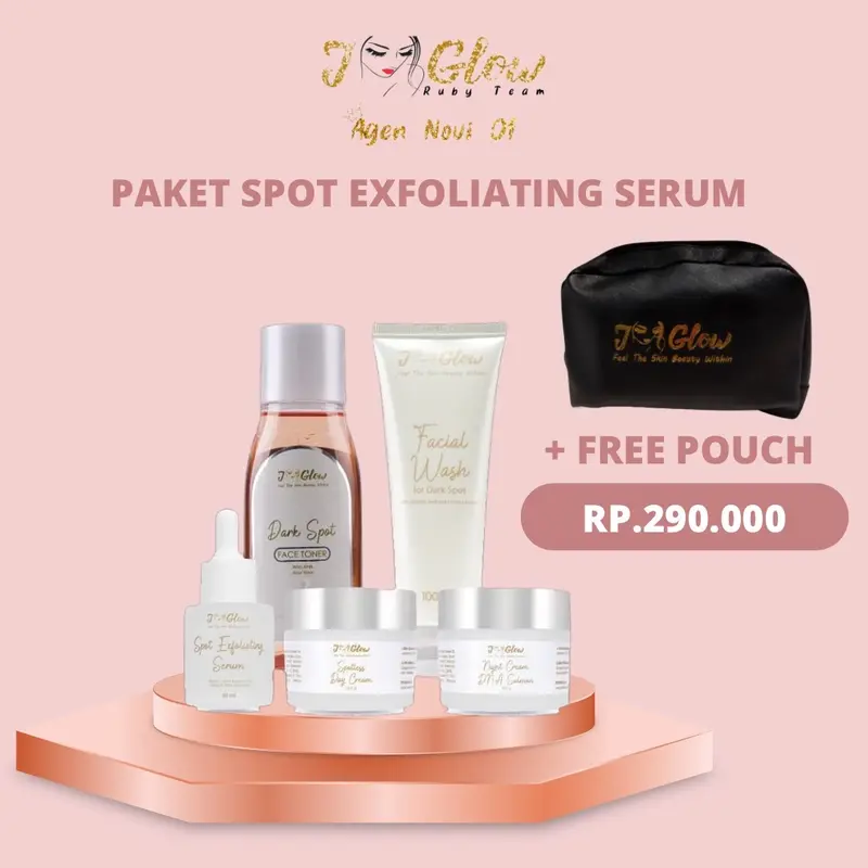 JGLOW SPOT EXFOLIATING SERUM untuk Memudarkan flek hitam membandel pada  Wajah 3