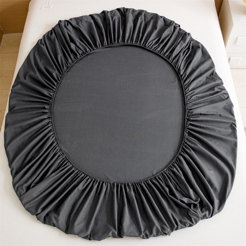 Product Introduction of Premium Quality Soft Fitted Bedsheet Pillowcase Separately Single/Super Single/Queen/King Size Pure Color Soft Breathable Bedsheet grey soft fitted sheet beige fade resistant skin-friendly sheets & pillowcases bedsheet  single size 32