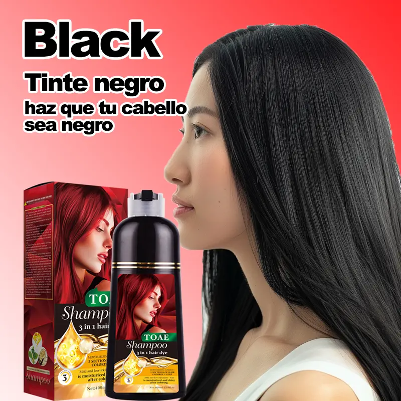 TOAE Hair Dye Shampoo 3 In 1 Herbal Hair Dye Color Shampoo Plant ...
