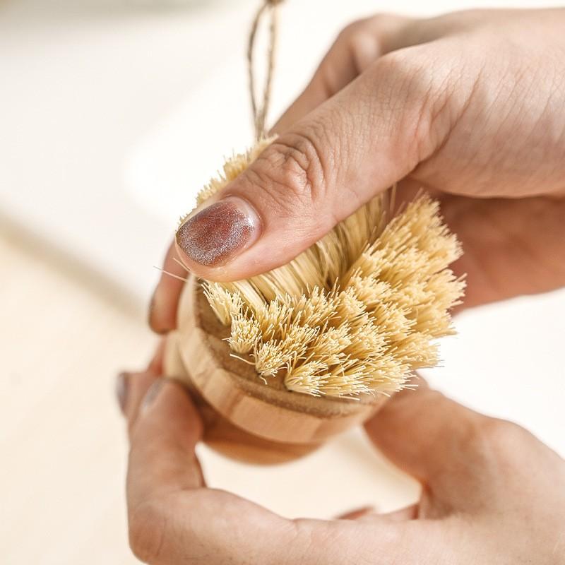 Product Introduction of Wooden Dish Brush with Natural Sisal and Coconut Durable 8