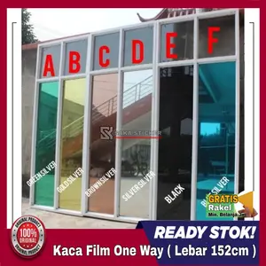 Sticker Kaca Film Jendela Rumah Tidak Tembus Pandang Stiker One way Mobil