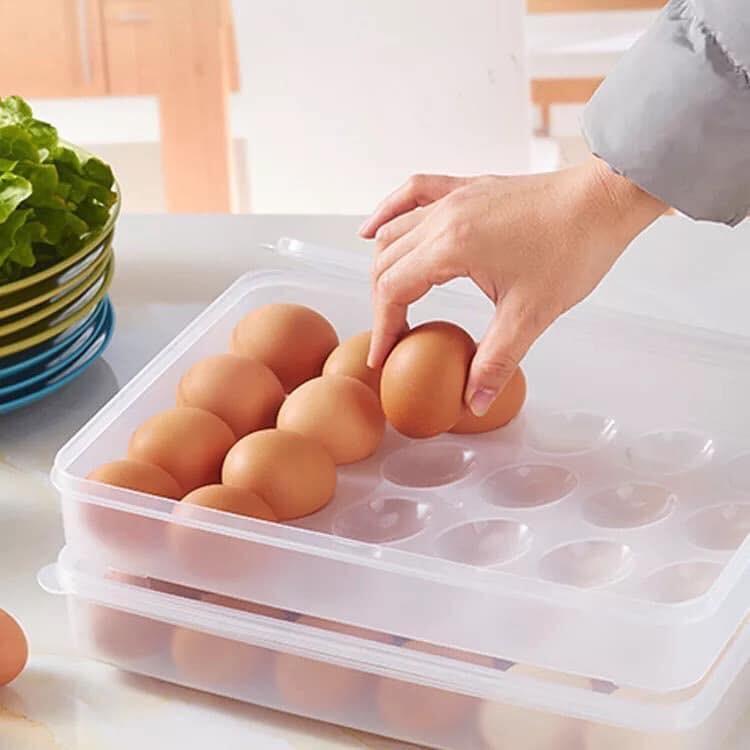 Product Introduction of Hộp đựng trứng 24 quả có nắp, Hộp đựng trứng tủ lạnh, hộp đựng trứng 2 tầng, hộp đựng trứng gà 3