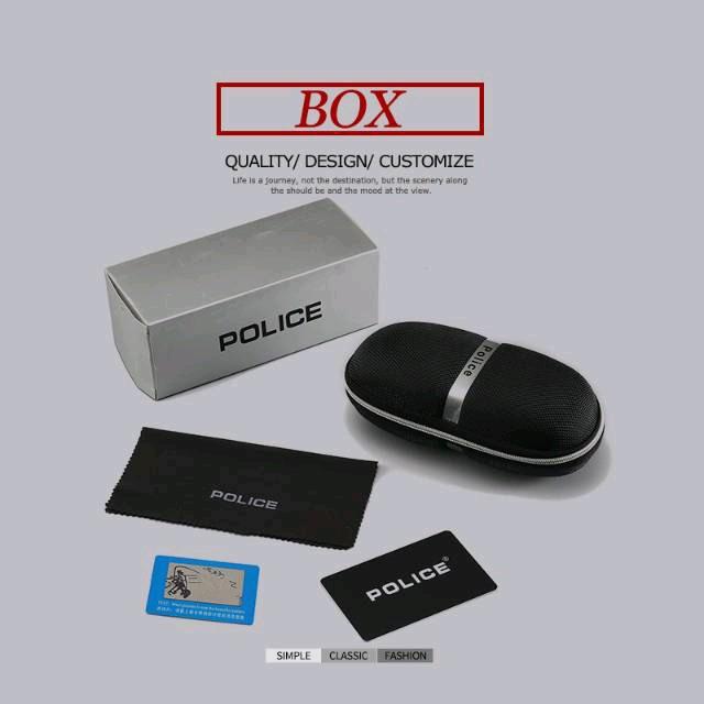 Kacamata Aviator polis Pria wanita polarized anti silau seri 758 Lensa Sunglasses Black 4