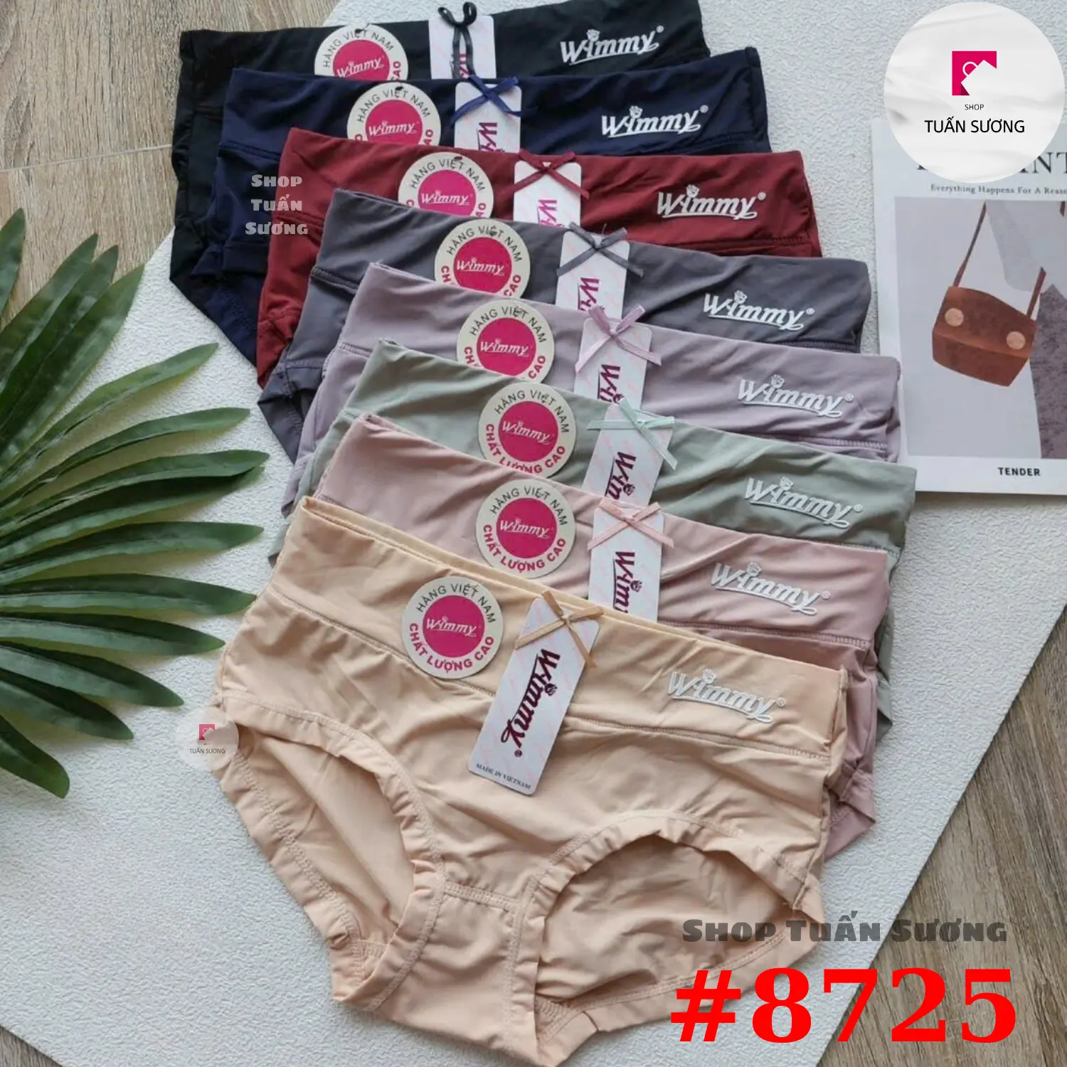 Set 5-10 Quần Lót Nữ, Mã 8725, Chất Liệu Thun Lạnh Cao Cấp, Siêu Mềm Mịn, Lưng Cao, Thoáng Mát - Tết Nữ