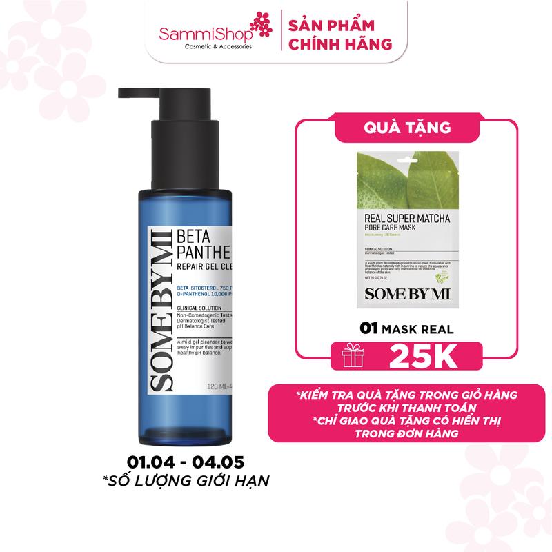 Some By Mi Sữa rửa mặt Beta Panthenol Repair Gel Cleanser 120ml
