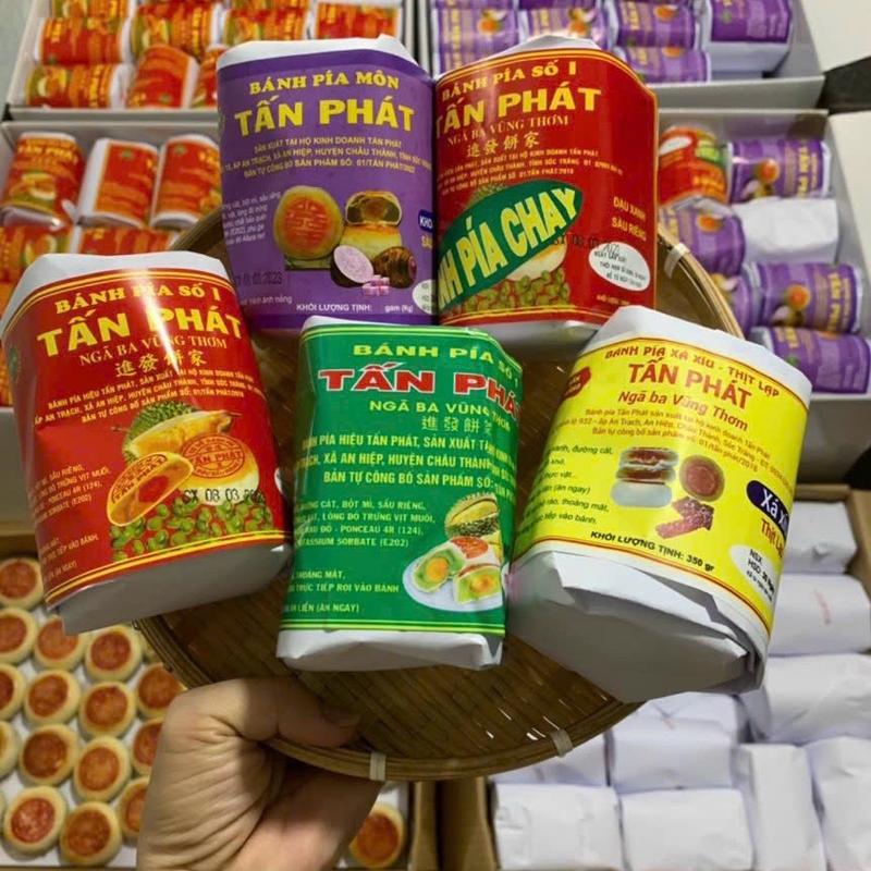  Bánh pía xưa gói giấy Tấn Phát - Sóc Trăng 350gr cây 