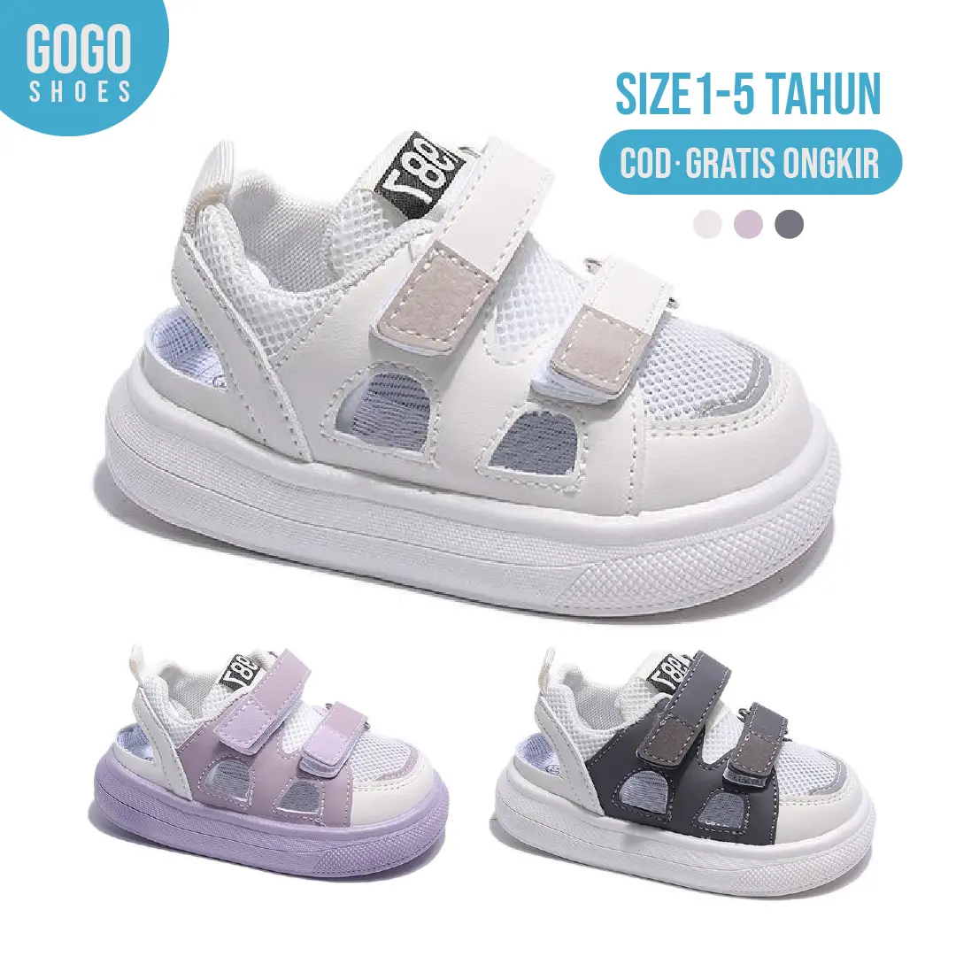 GGS - Sepatu Sneaker Casual Anak Laki Laki Perempuan Import Usia 1 - 5 Tahun Type MGI