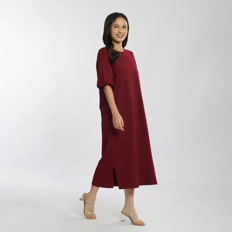 Momelca Wika Daily Dress - Gaun Basic Nyaman Casual Katun Untuk Wanita 0