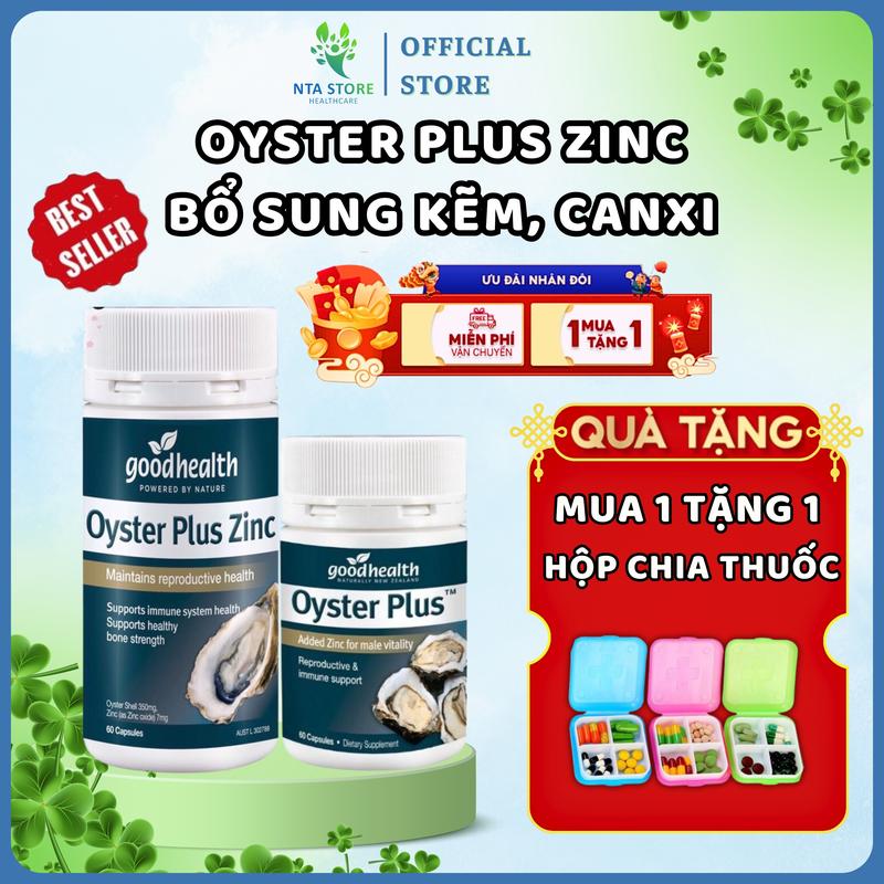 [TẶNG QUÀ] Viên uống bổ sung vitamin tinh chất Oyster Plus Zinc  | Bổ sung Kẽm, Canxi | Tem Phụ | NTA STORE
