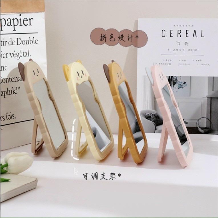 GƯƠNG ĐỂ BÀN TAI GẤU CUTE 5