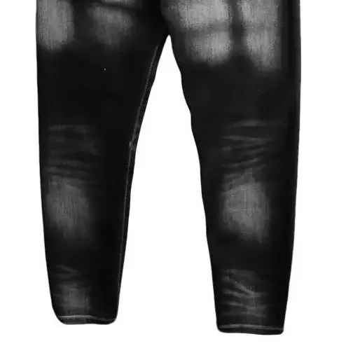 (JD 19-12) Quần Jean Nam Cao Cấp Màu Đen Xám Wash Bạc Phối Kiểu Sướt Nhẹ Màu Thời Trang Jean Co Dãn 4 Chiều Menswear Có Túi Pants 4