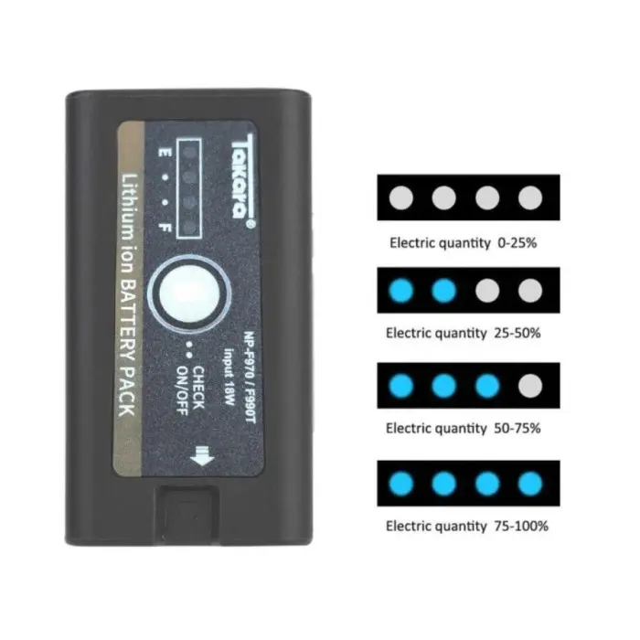 Takara Battery NP F970 F 970 For Sony Takaran Battery 4