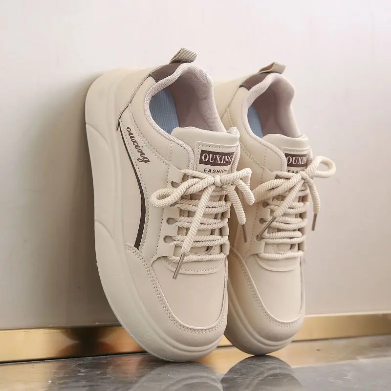 Htales Giày thể thao nữ Giày thường ngày Giày nữ thể thao dế cao 4cm mã Shoes Sneaker 03