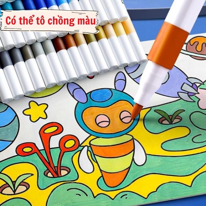 Bộ 60 Bút Màu Acrylic Marker , Mực Chống Nước , Vẽ Được Trên Nhiều Chất Liệu