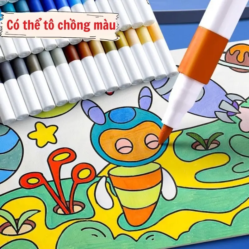 Bộ 60 Bút Màu Acrylic Marker , Mực Chống Nước , Vẽ Được Trên Nhiều Chất Liệu 0