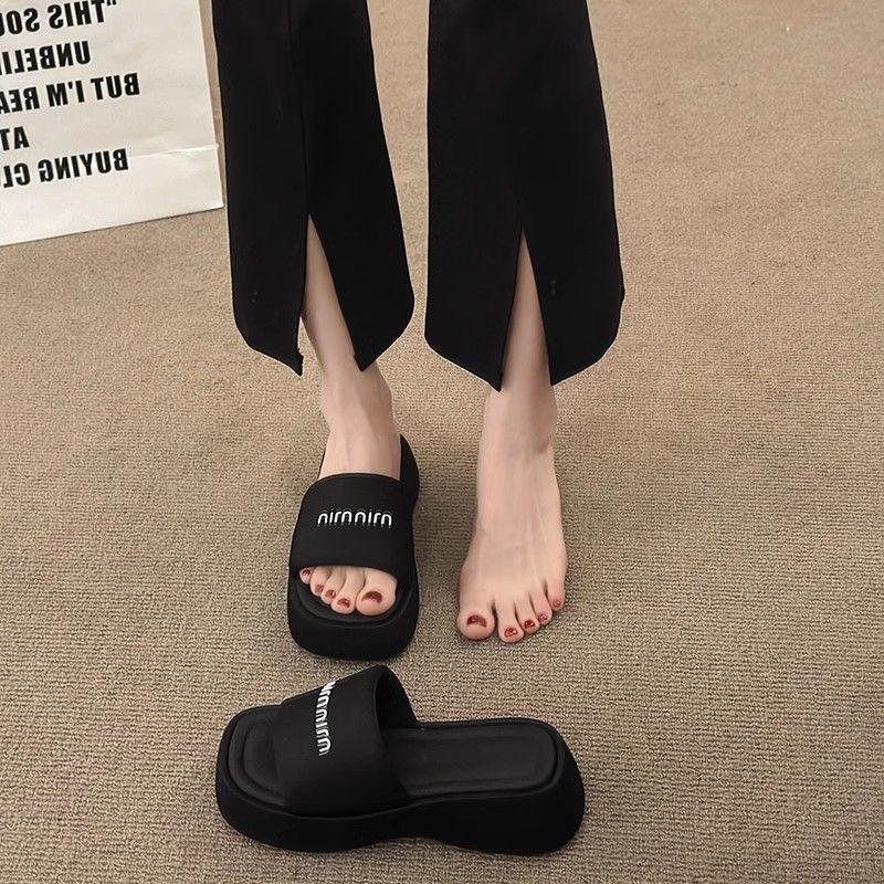Product Introduction of Dép Nữ, Tăng 5cm Đế, Dép Lê, Thích Hợp Cho Mùa Hè, Phong Cách Hàn Quốc, Giày Ngoài Trời, Thời Trang, Nữ, 2024 Hàng Mới Về 3