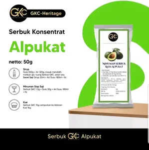 GKC Bubuk minuman sirup powder rasa ALPUKAT (50g)