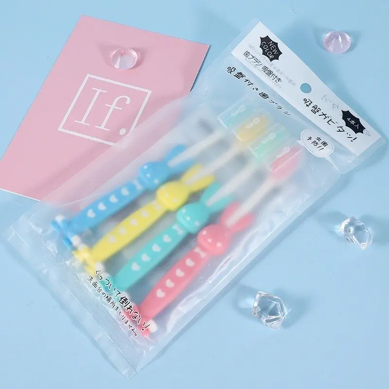 Set 4 Bàn chải đánh răng trẻ em lông mềm, siêu mịn chăm sóc răng miệng cho bé từ 1-10 tuổi, giúp bé vệ sinh răng miệng sạch sẽ 3