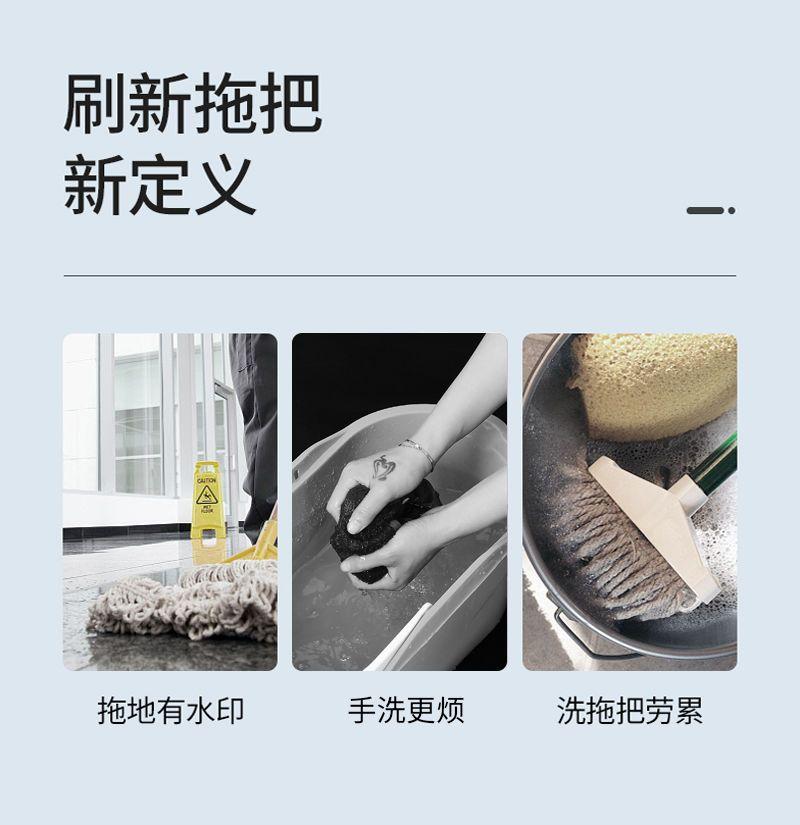 Product Introduction of Cây Lau Nhà Xoay, Gia Dụng Cực Lớn, Dày Dặn, Sử Dụng Kép Ướt Và Khô, Cây Lau Bề Mặt Phẳng Rảnh Tay Xô Cây Lau Nhà Lười Cây Lau Nhà Hữu Ích 2