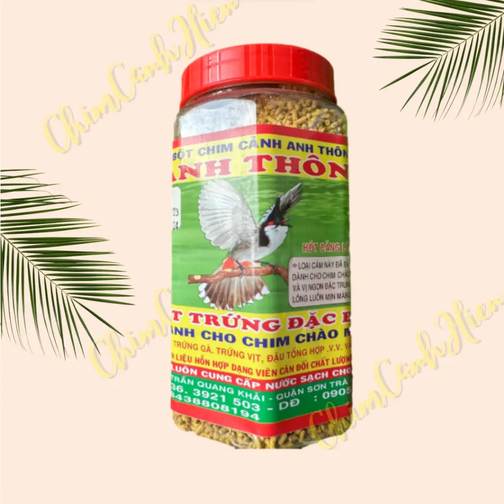 Cám chim thức ăn chim chào mào Anh Thông - Chào Mào - 300/500gam