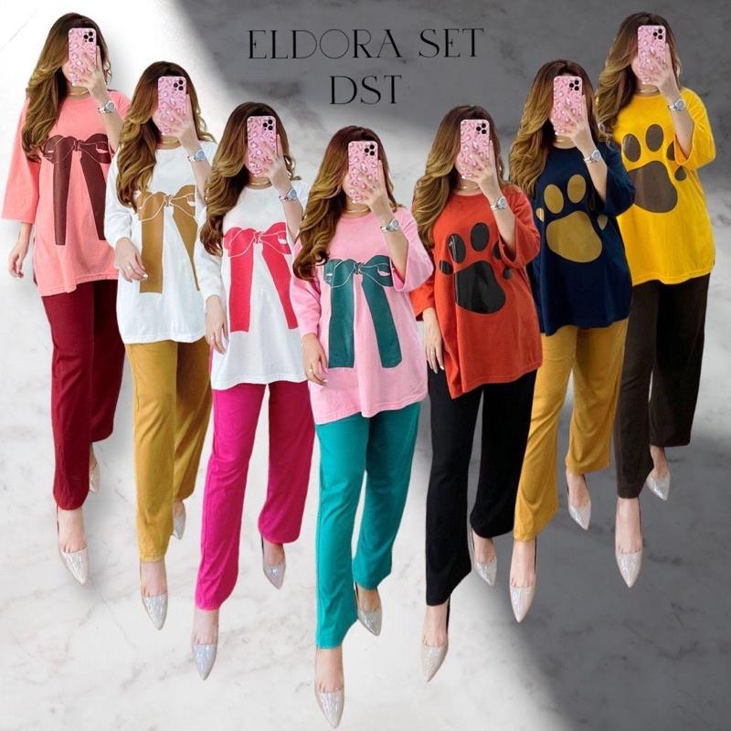 Ready Stock Oneset One Set Setelan Wanita Viral Eldora by DST Collection Original 1